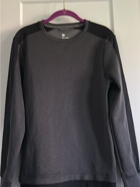 all in motion Black Long-Sleeve Crewneck Pullover